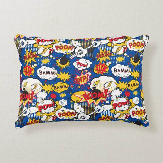 Cute Comic Pattern  Accent Kussen (Voorkant)