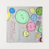 Cute comme une tapisserie de bouton (Devant (Horizontal))