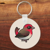 Cute Common Rosefinch Sleutelhanger (Achterkant)