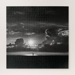 Cute Condo Decor Zonsondergang Reflectie Legpuzzel