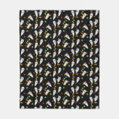 Cute Confetti Ghost Halloween Fleece Deken (Voorkant)