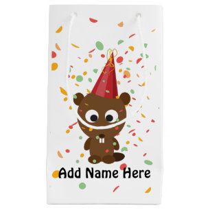 Cute Confetti Party Beaver Klein Cadeauzakje