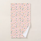 Cute Confetti Pois Motif Blush Green (Serviette à main)