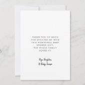 Cute Connect Baby shower - Hartelijk dank voor uw  Bedankkaart (Achterkant)