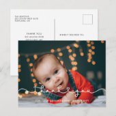 Cute Connect hartfont Baby shower - Hartelijk dank Briefkaart (Voorkant / Achterkant)