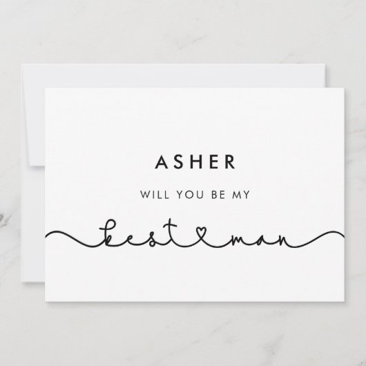 Cute connect hartfont Bent u mijn beste man Kaart (Voorkant)