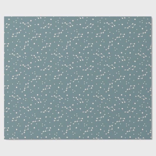 Cute Constellation Sky Pattern Cadeaupapier (Vlak)