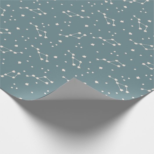 Cute Constellation Sky Pattern Cadeaupapier (Hoek)