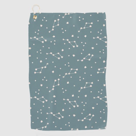 Cute Constellation Sky Pattern Golfhanddoek (Voorkant)