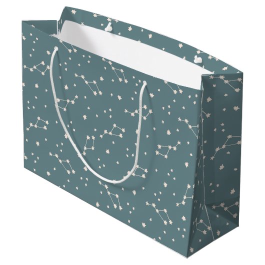 Cute Constellation Sky Pattern Groot Cadeauzakje (Achterkant Gekanteld)