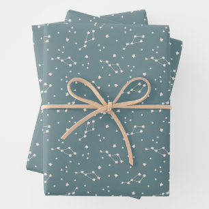 Cute Constellation Sky Pattern Inpakpapier Vel
