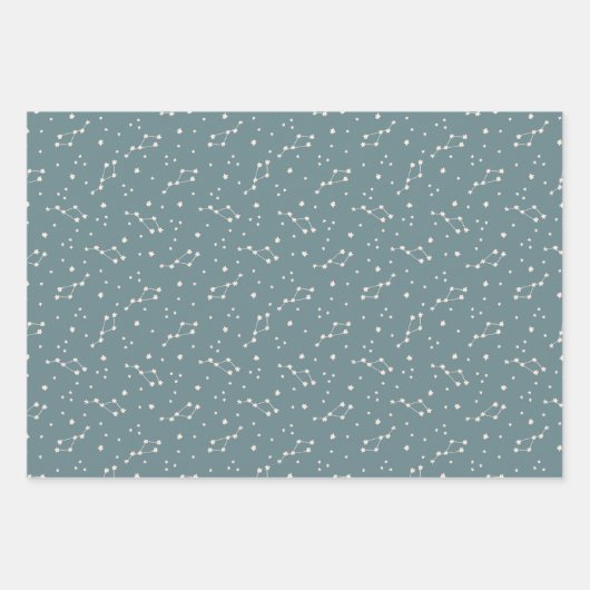 Cute Constellation Sky Pattern Inpakpapier Vel (Voorkant)