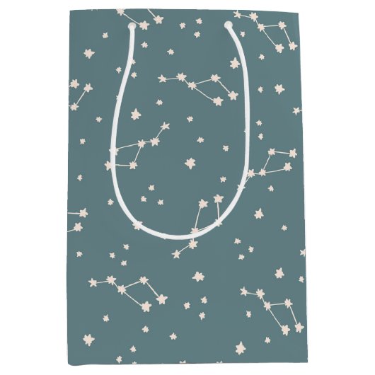 Cute Constellation Sky Pattern Medium Cadeauzakje (Voorkant)