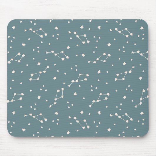 Cute Constellation Sky Pattern Muismat (Voorkant)