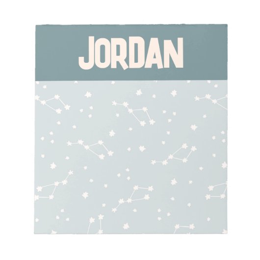 Cute Constellation Sky Pattern Notitieblok (Voorkant)