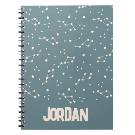 Cute Constellation Sky Pattern Notitieboek (Voorkant)