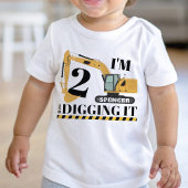 Cute Constructie Graafmachine Truck 2e Verjaardags Kinder Shirts
