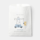 Cute Construction Crane any Age Birthday Bedankzakje (Voorkant)