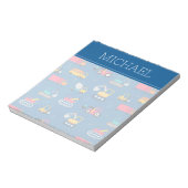 Cute Construction Movers Pattern Notitieblok (Gedraaid)