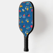 Cute Construction Movers Pattern Pickleball Paddle (Links)