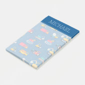 Cute Construction Movers Pattern Post-it® Notes (Schuin)