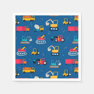 Cute Construction Movers Pattern Servet