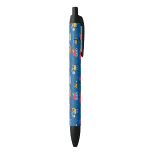 Cute Construction Movers Pattern Zwarte Inkt Pen