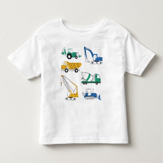 Cute Construction Trucks Shirt (Voorkant)