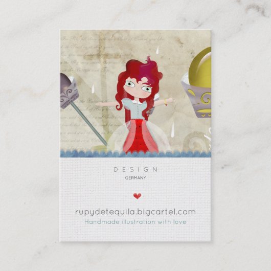 Cute conte de fées Doll Carte de visite (Devant)