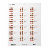 Cute Cookie Cookie Étiquette de adresse d'affaires (Feuille entière)