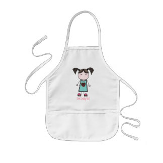 Cute Cooking Girl Kinder Schort