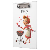 Cute Cooking Love Red Hearts Clipboard Klembord (Links)