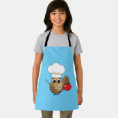 Cute Cooking Owl Cartoon Schort (Insitu)