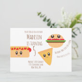 Cute Cookout Anniversaire Fête Invitation (Debout devant)