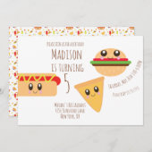 Cute Cookout Anniversaire Fête Invitation (Devant / Derrière)
