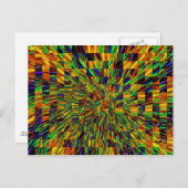 Cute Cool Abstract Pattern "Rainbow Swirl" Briefkaart (Voorkant / Achterkant)