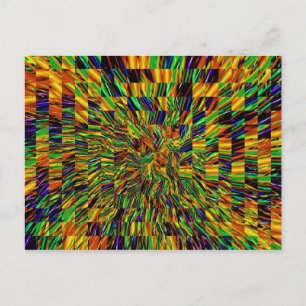 Cute Cool Abstract Pattern "Rainbow Swirl" Briefkaart