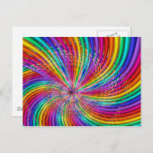 Cute Cool Abstract Pattern "Rainbow Swirl" Briefkaart (Voorkant / Achterkant)