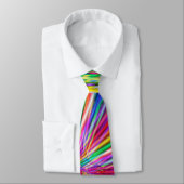 Cute Cool Abstract Pattern "Rainbow Swirl" Stropdas (Gebonden)