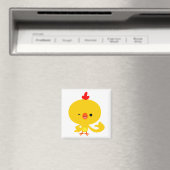 Cute Cool Cartoon Chicken Magnet Magneet (Insitu (Vaatwasser))