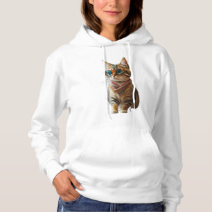 Cute Cool Cat Hoodie