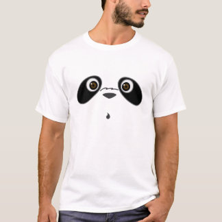 Cute cool panda illustratie in wit shirt