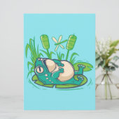 Cute Cool Peace Cft Gift | Kikker voor zeedag (Staand voorkant)