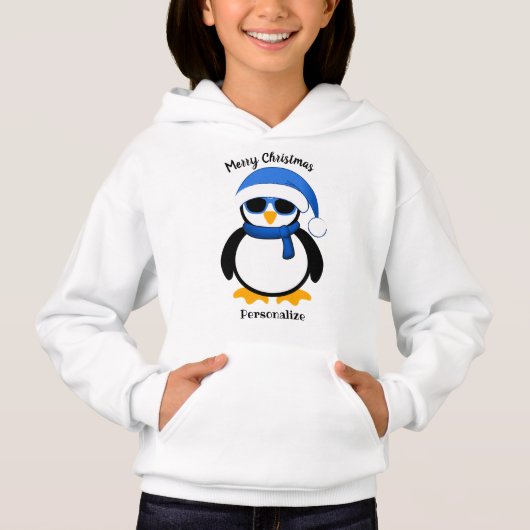 Cute coole pinguin Kerstwinter Personalizeren (Voorkant)
