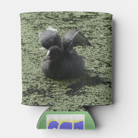 Cute Coot, klaar voor vliegen, Koelbox Blikjeskoeler (Achterkant)