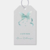 Cute Coquette Blue Bow Personalized Gift From Cadeaulabel (Voorkant)
