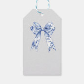 Cute Coquette Blue Bow Personalized Gift From Cadeaulabel (Achterkant)