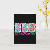 Cute Coquette Oh Christmas Tree Cake Bow Tis The S Kaart (Gele Bloem)