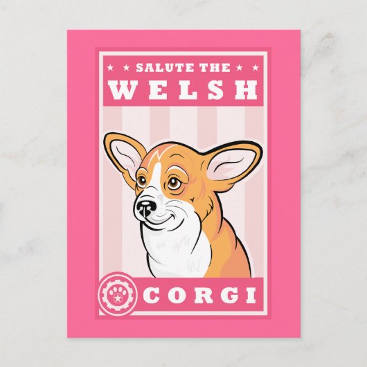 Cute Corgi Briefkaart (Voorkant)