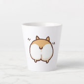 Cute Corgi Butt Mok - Small Latte 12oz (Voorkant)